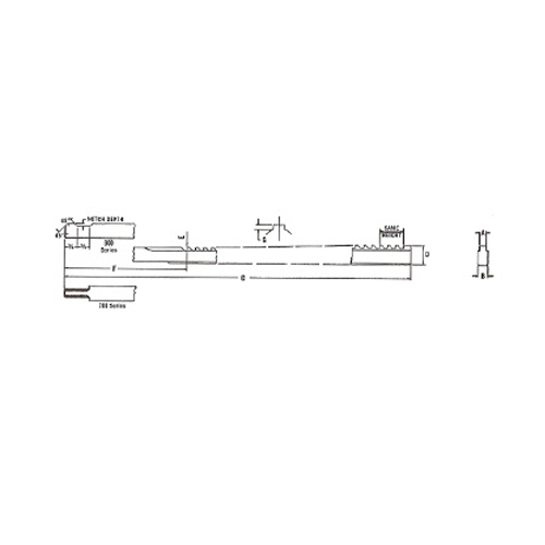 American Standard Metric Keyway Broaches