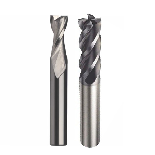 Brazed Carbide End Mills 2 and 4 Flutes