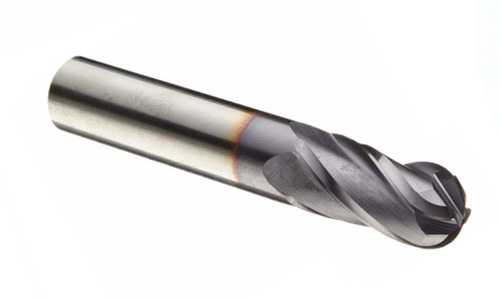 Solid Carbide Ball Nose End Mills 4 Flutes